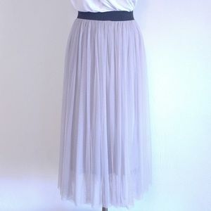 Baci Light Violet Midi Skirt